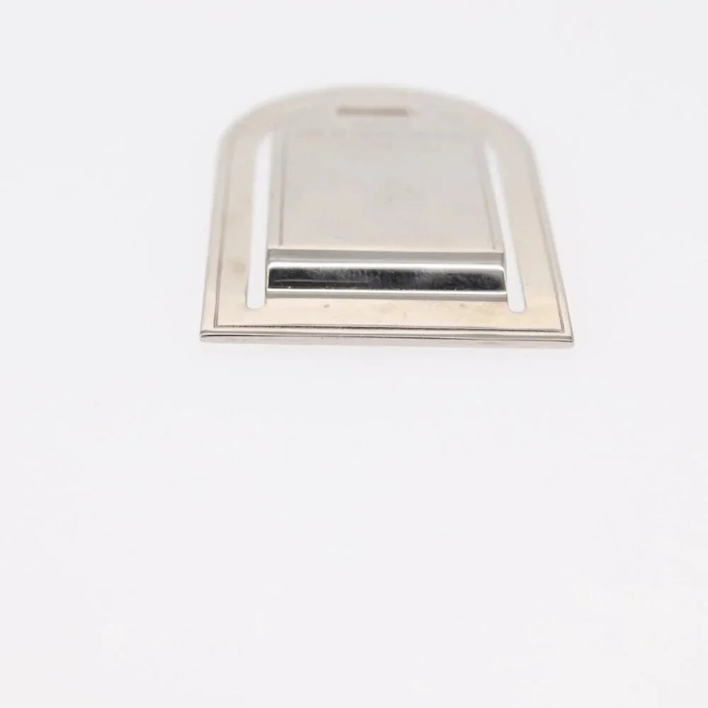LOUIS VUITTON Pansavie Porto Address Money Clip Metal Silver M64691 Auth 159170M